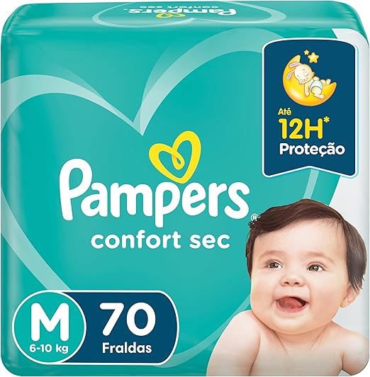 Pampers Confort Sec M 70 unidades