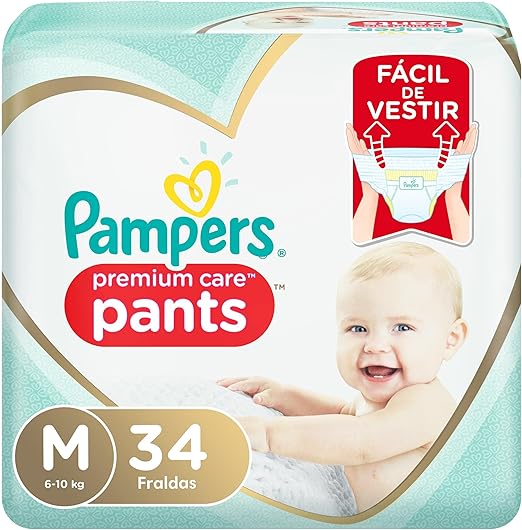 Pampers Pants Premium Care M 34 unidades